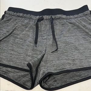 Tekgear Small DryTek Grey Black Elastic Waist Pull On Athletic Shorts